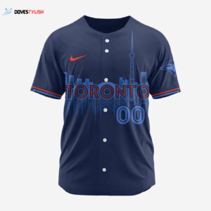 MLB Toronto Blue Jays Personalized 2025 City Connect Baseball Jersey Design