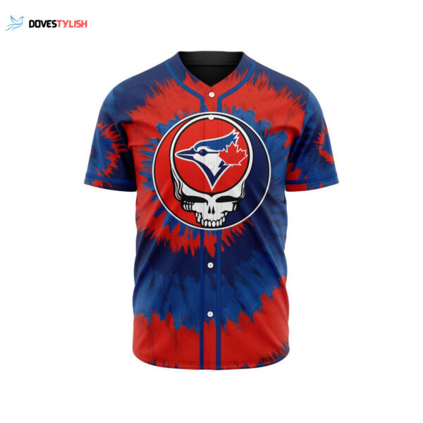 MLB Toronto Blue Jays Special Grateful Dead Design Baseball Jersey Gift for Men Women