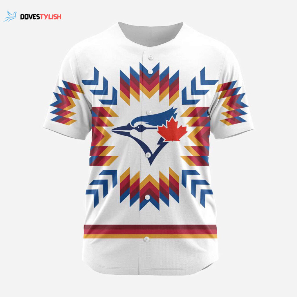 MLB Toronto Blue Jays Special Native Design Baseball Jersey Gift for Men Women MLB Toronto Blue Jays Special Native Design Baseball Jersey Gift for Men Women
