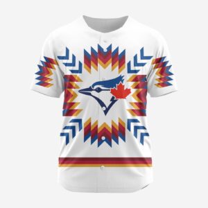 MLB Toronto Blue Jays Special Native Design Baseball Jersey Gift for Men Women 3