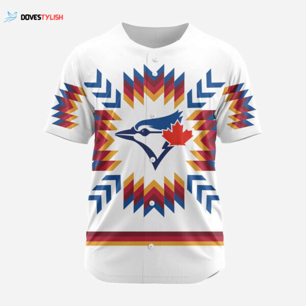 MLB Toronto Blue Jays Special Native Design Baseball Jersey Gift for Men Women