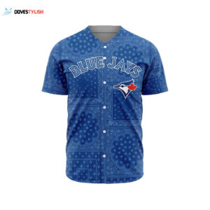MLB Toronto Blue Jays Special Paisley Design Baseball Jersey Gift for Men Women