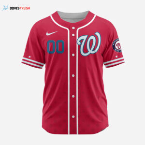 MLB Washington Nationals Personalized Alternate Design Concept Baseball Jersey 2403