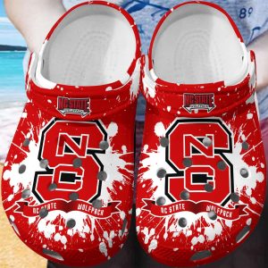 NC State Wolfpack Clog Shoes, Water Shoes - Gift for Men Women Fans - Gift for Men Women Fans