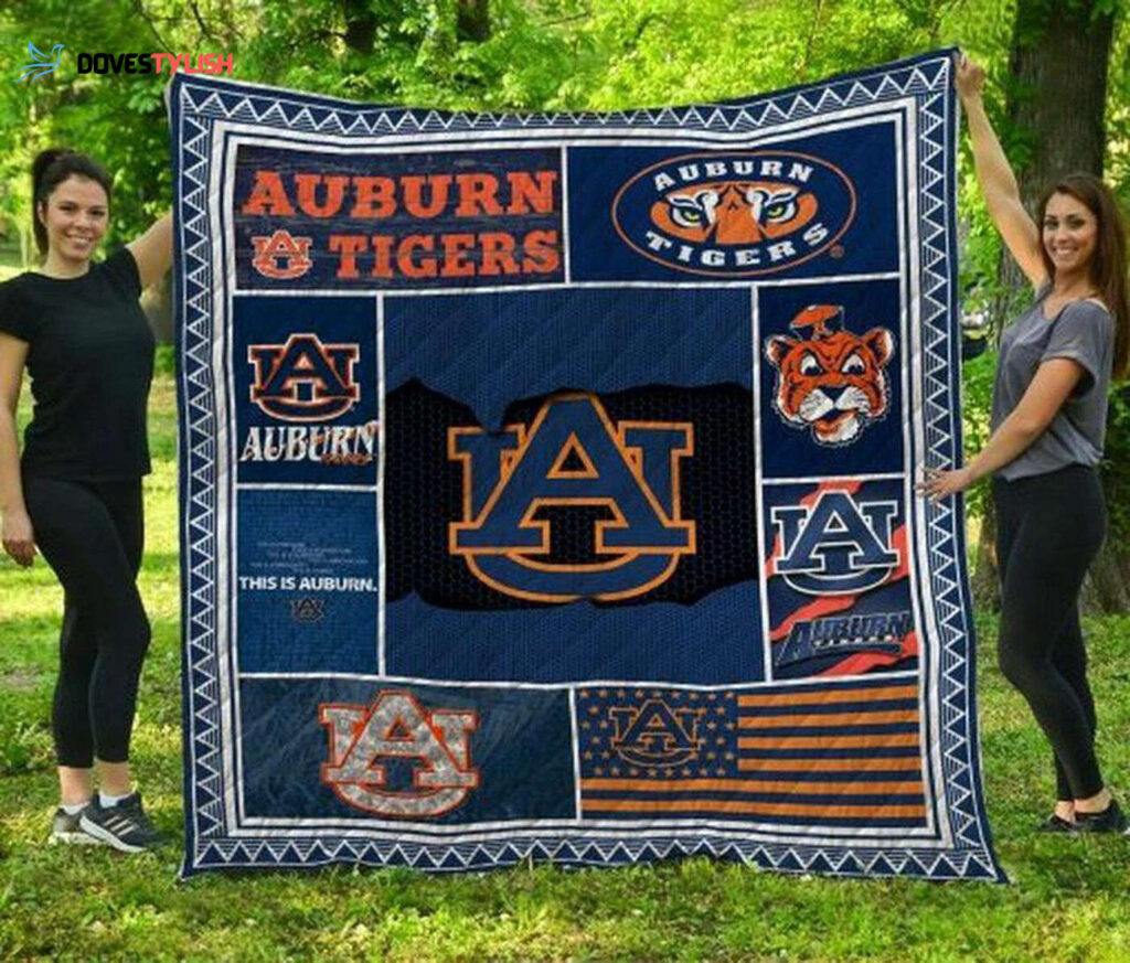 NCAA Auburn Tigers Flag Quilt Blanket, Gift For Sports Fan, Sport Lovers Quilt Blanket NCAA Auburn Tigers Flag Quilt Blanket, Gift For Sports Fan, Sport Lovers Quilt Blanket