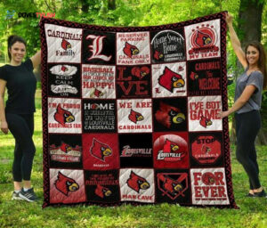 NCAA Louisville Cardinals Ive Got The Game Quilt Blanket, Gift For Sports Fan, Sport Lovers Quilt
