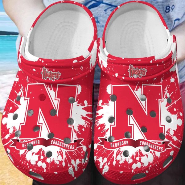 Nebraska Cornhuskers Clog Shoes, Water Shoes – Gift for Men Women Fans – Gift for Men Women Fans