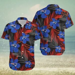 New England Patriots 2 Flower Hawaiian Shirt 3