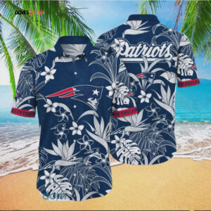 New England Patriots Aloha Navy Color Hawaiian Shirt