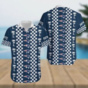 New England Patriots Coconut Trees Hawaiian Shirt