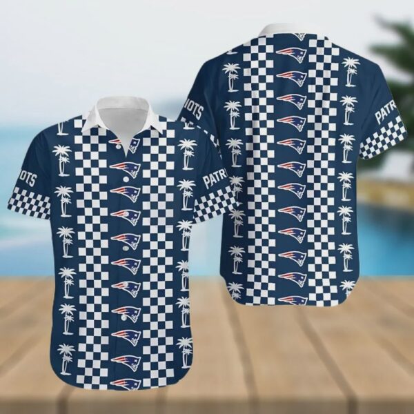 New England Patriots Coconut Trees Hawaiian Shirt