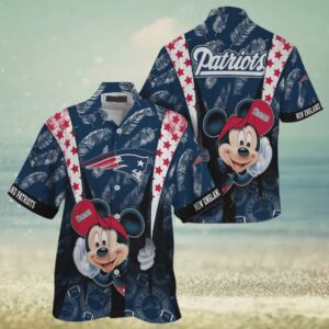 New England Patriots Mickey Mouse Hawaiian Shirt