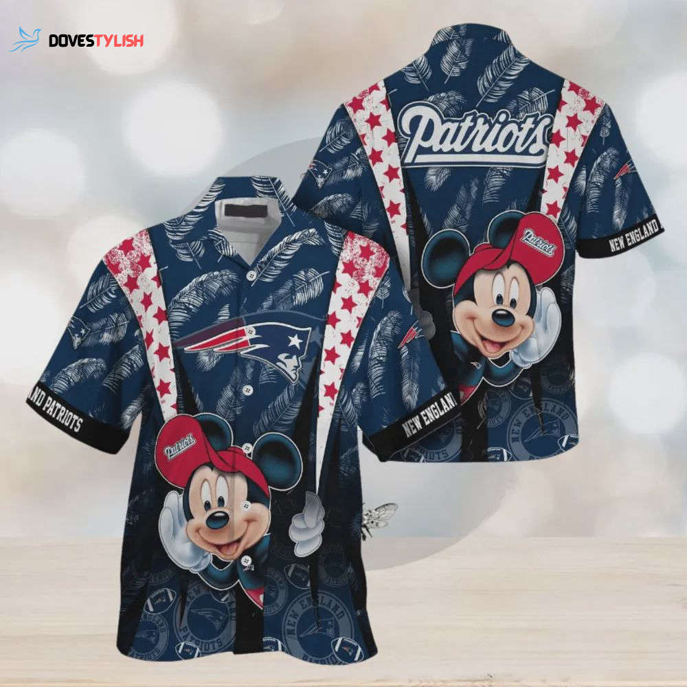 New England Patriots Mickey Mouse Hawaiian Shirt New England Patriots Mickey Mouse Hawaiian Shirt
