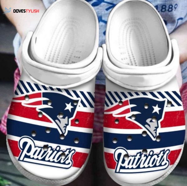 New England Patriots NFL 3 Rubber Clogs Shoes – Unisex Footwear