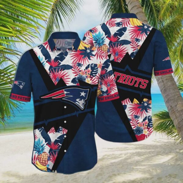 New England Patriots NFL Flower Camo Hawaiian Shirt