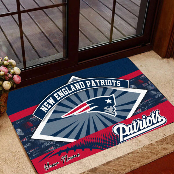New England Patriots Personalized Doormat Home Decor 2025