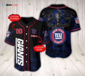New York Giants Baseball Jersey Custom Name And Number