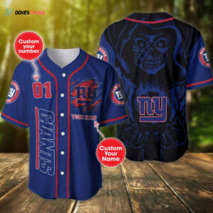 New York Giants Baseball Jersey Custom Name And Number