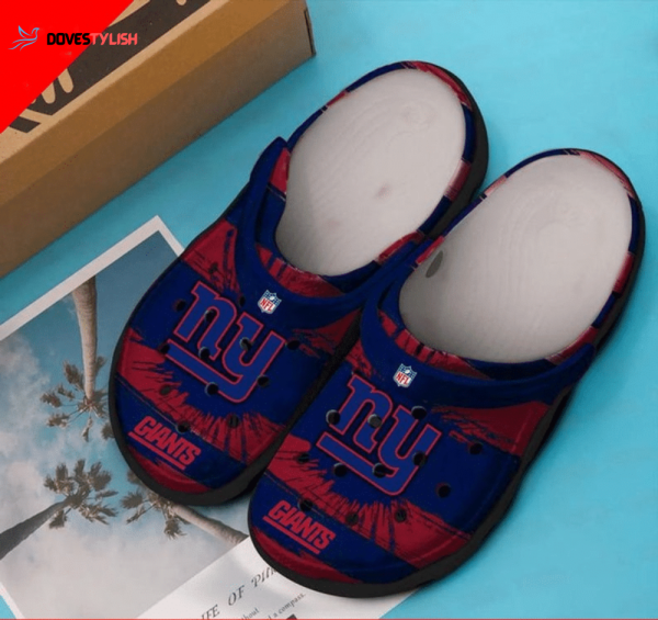 New York Giants NFL team Clogs Rubber Clogs Shoes Clogs Unisex Footwear