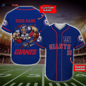New York Giants Personalized Baseball Jersey