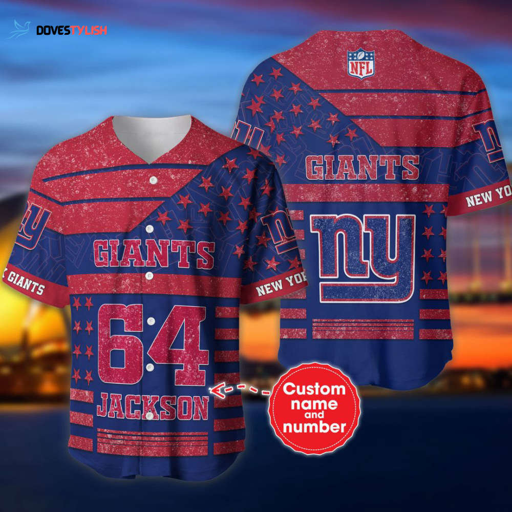 New York Giants Personalized Baseball Jersey New York Giants Personalized Baseball Jersey