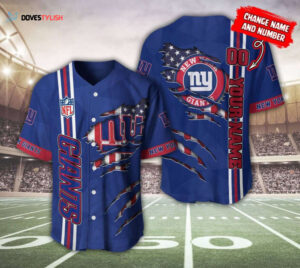 New York Giants Personalized Baseball Jersey