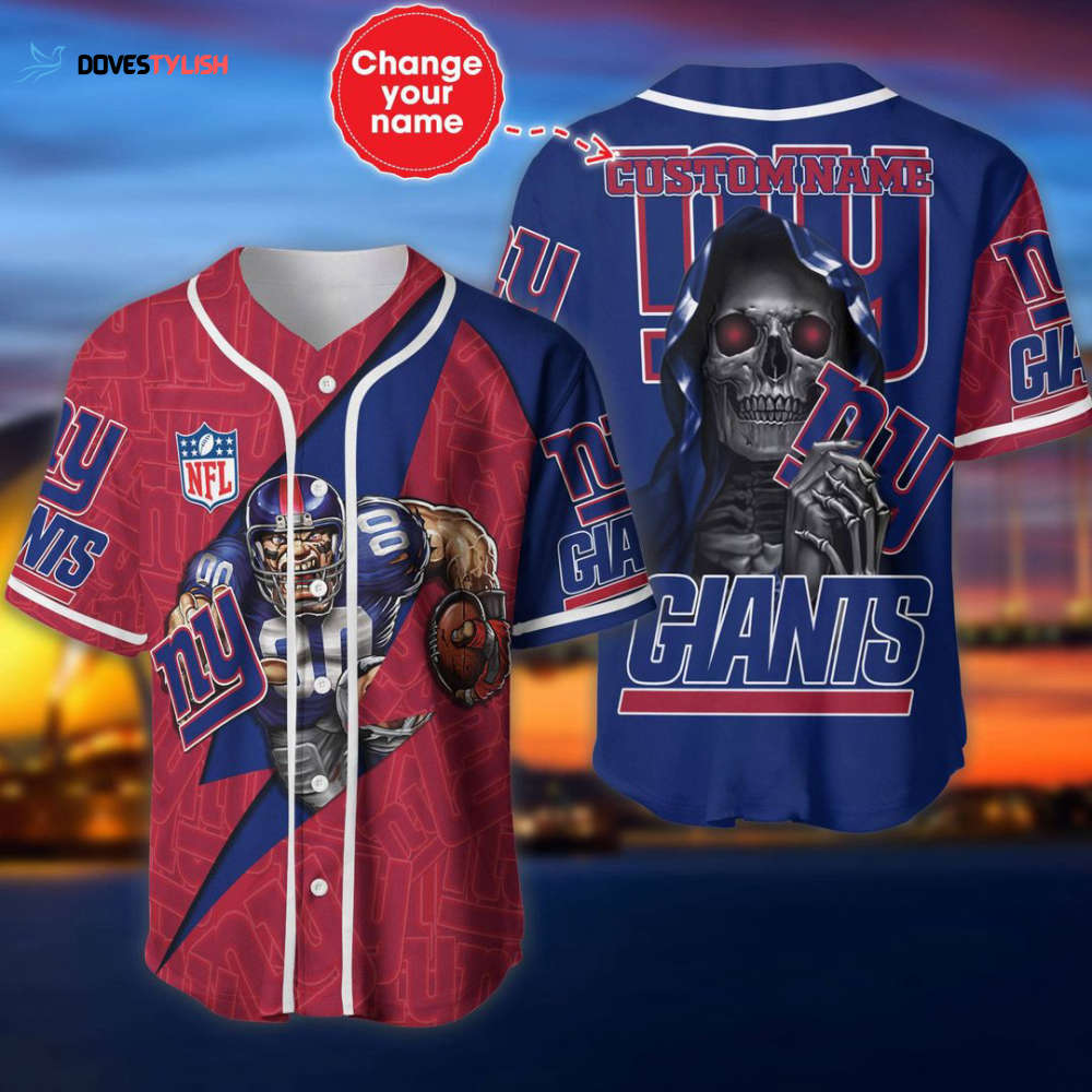 New York Giants Personalized Baseball Jersey New York Giants Personalized Baseball Jersey