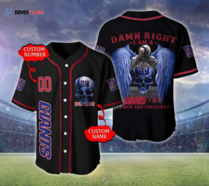 New York Giants Personalized Baseball Jersey