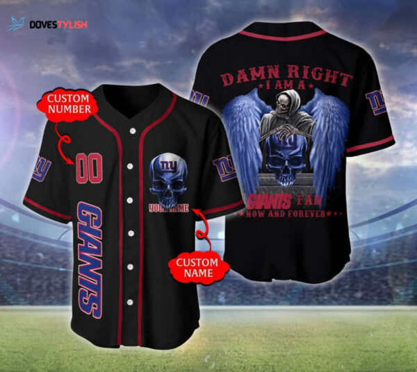 New York Giants Personalized Baseball Jersey