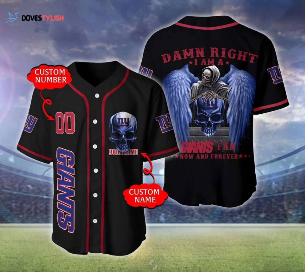 New York Giants Personalized Baseball Jersey New York Giants Personalized Baseball Jersey