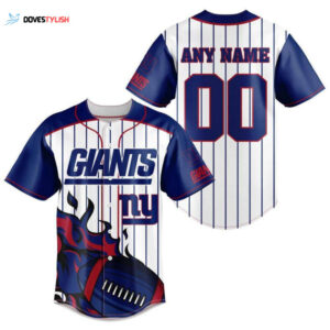 New York Giants Personalized Baseball Jersey
