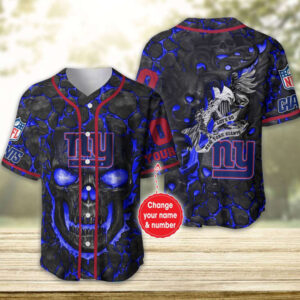 New York Giants Personalized Baseball Jersey