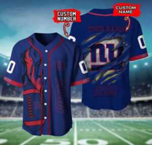 New York Giants Personalized Baseball Jersey