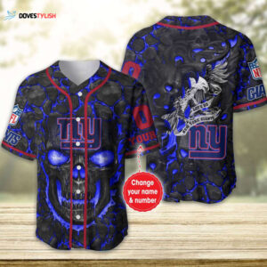 New York Giants Personalized Baseball Jersey
