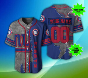 New York Giants Personalized Baseball Jersey