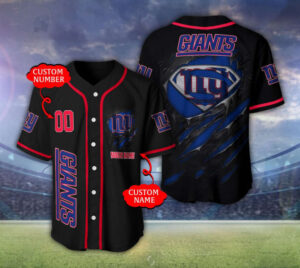 New York Giants Personalized Baseball Jersey