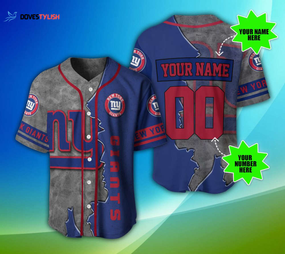New York Giants Personalized Baseball Jersey New York Giants Personalized Baseball Jersey
