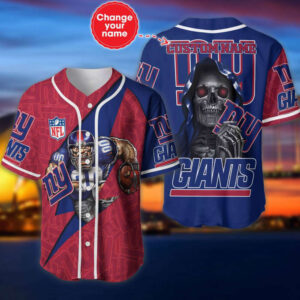 New York Giants Personalized Baseball Jersey