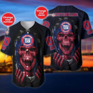New York Giants Personalized Baseball Jersey