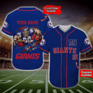 New York Giants Personalized Baseball Jersey
