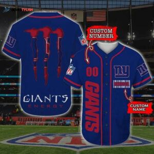 New York Giants Personalized Baseball Jersey