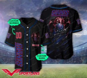 New York Giants Personalized Baseball Jersey