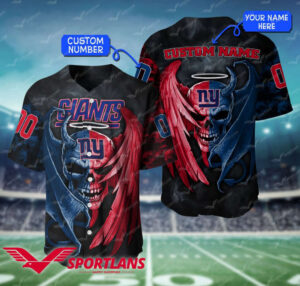 New York Giants Personalized Baseball Jersey