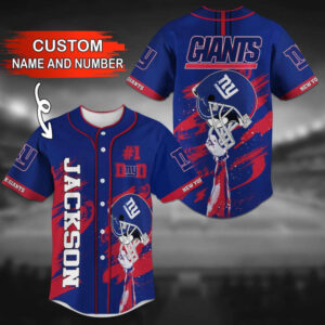 New York Giants Personalized Baseball Jersey