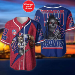 New York Giants Personalized Baseball Jersey Gift for Men Dad