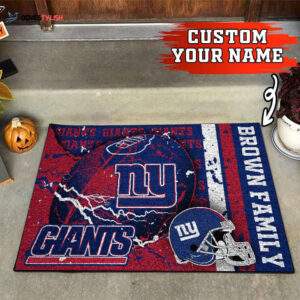 New York Giants Personalized Doormat Home Decor 2025