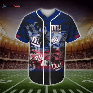 New York Giants Tropical Baseball Jersey Gift for Men Dad