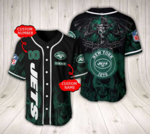 New York Jets Baseball Jersey Custom Name And Number