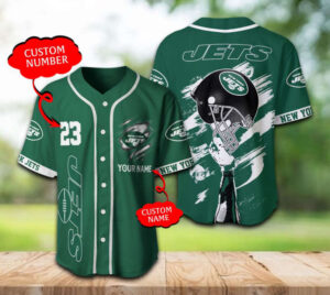 New York Jets Baseball Jersey Personalized