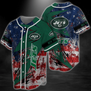 New York Jets NFL Baseball Jersey Shirt Classic Design  For Men Women